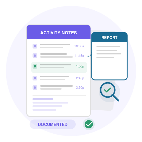 Activity Notes & Reports icon