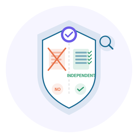 Conflict-free oversight icon