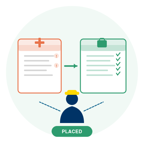 Transitional Duty & RTW Placement icon